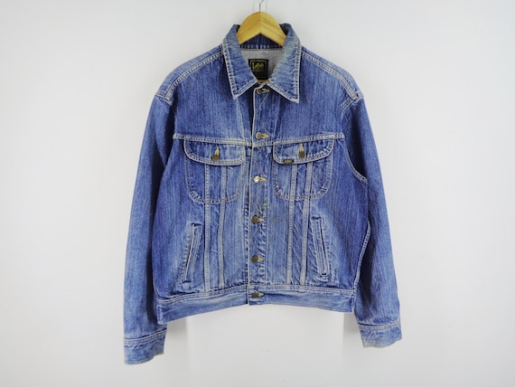 Lee Jacket Distressed Vintage Lee Riders Jeans Jac