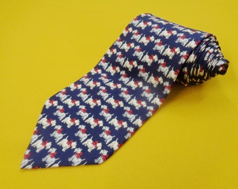 Beaufort Krawatte Vintage Beaufort Seidenkrawatte Vintage Beaufort Made in Italy Seidenkrawatte mit abstraktem Muster