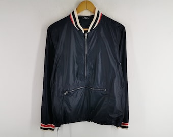 Vtg 90s APC Paris Leather Jacket Medium Size - Etsy Israel
