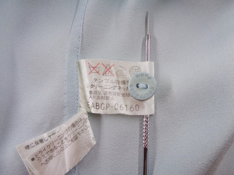 Courreges Shirt Vintage Size 9R Courreges Button Shirt Vintage Courreges Button Up Shirt Size SM