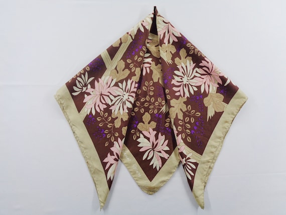 Hanae Mori Scarf Vintage Hanae Mori Silk Scarf Aut