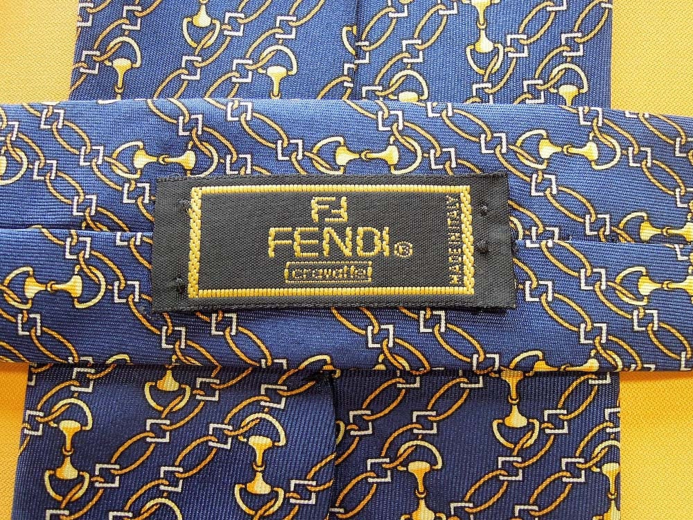 Fendi Tie Vintage Fendi Silk Necktie Vintage Fendi Made in - Etsy