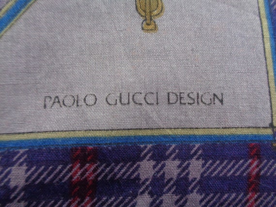Paolo Gucci  Cotton Handkerchief Floral Theme Mul… - image 4