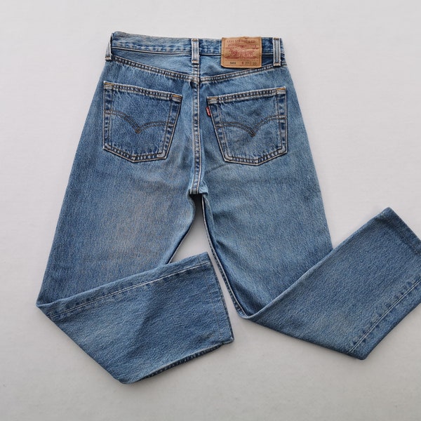 Levis 501 Jeans Distressed Vintage 90s Size 27 Levis 501 Made In USA Women Denim Jeans Size 27/28x24