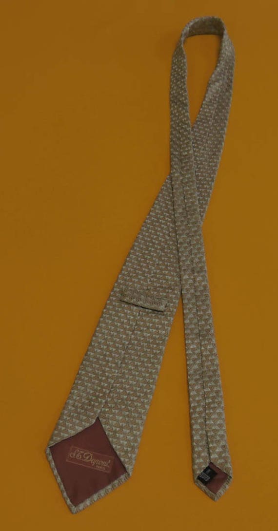 S. T. Dupont Tie Vintage S. T. Dupont Silk Necktie Vi… - Gem