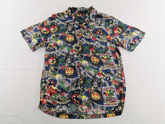 Mickey Mouse Shirt Mickey Mouse Button Shirt Micke