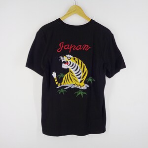 Sukajan Shirt Japanese Sukajan T Shirt Sukajan Souvenirs Tiger Embroidery Logo Tee T Shirt Size M image 2