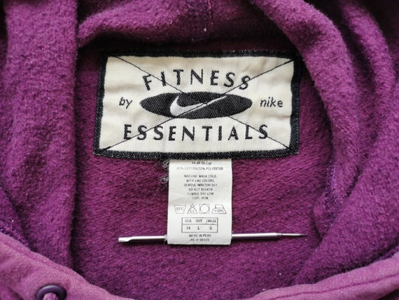 Nike Hoodie Vintage Nike Pullover Nike Fitness Es… - image 4
