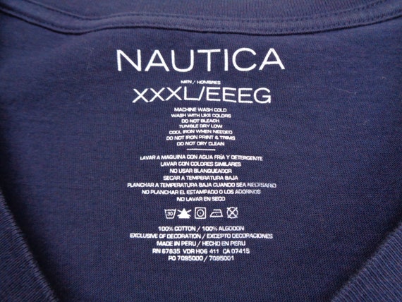 Nautica Shirt Nautica T Shirt Nautica Printed Over Print Tee T