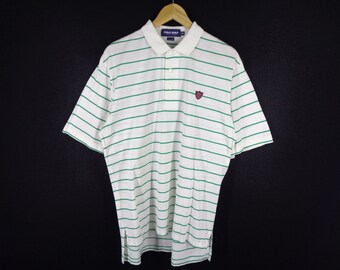 Polo Ralph Lauren Shirt Vintage Ralph Lauren Polo Shirt 90s Polo Golf Ralph Lauren Striped Polo Shirt Size M