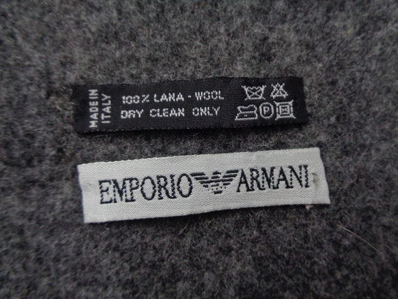 Emporio Armani Scarf Vintage Emporio Armani Wool Muffler - Etsy