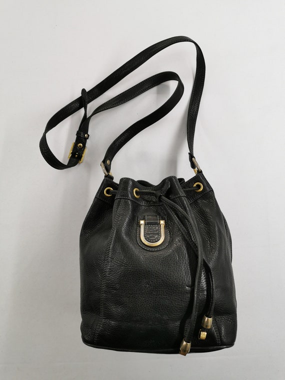 Courreges Bag Vintage 90s Authentic Courreges Blac