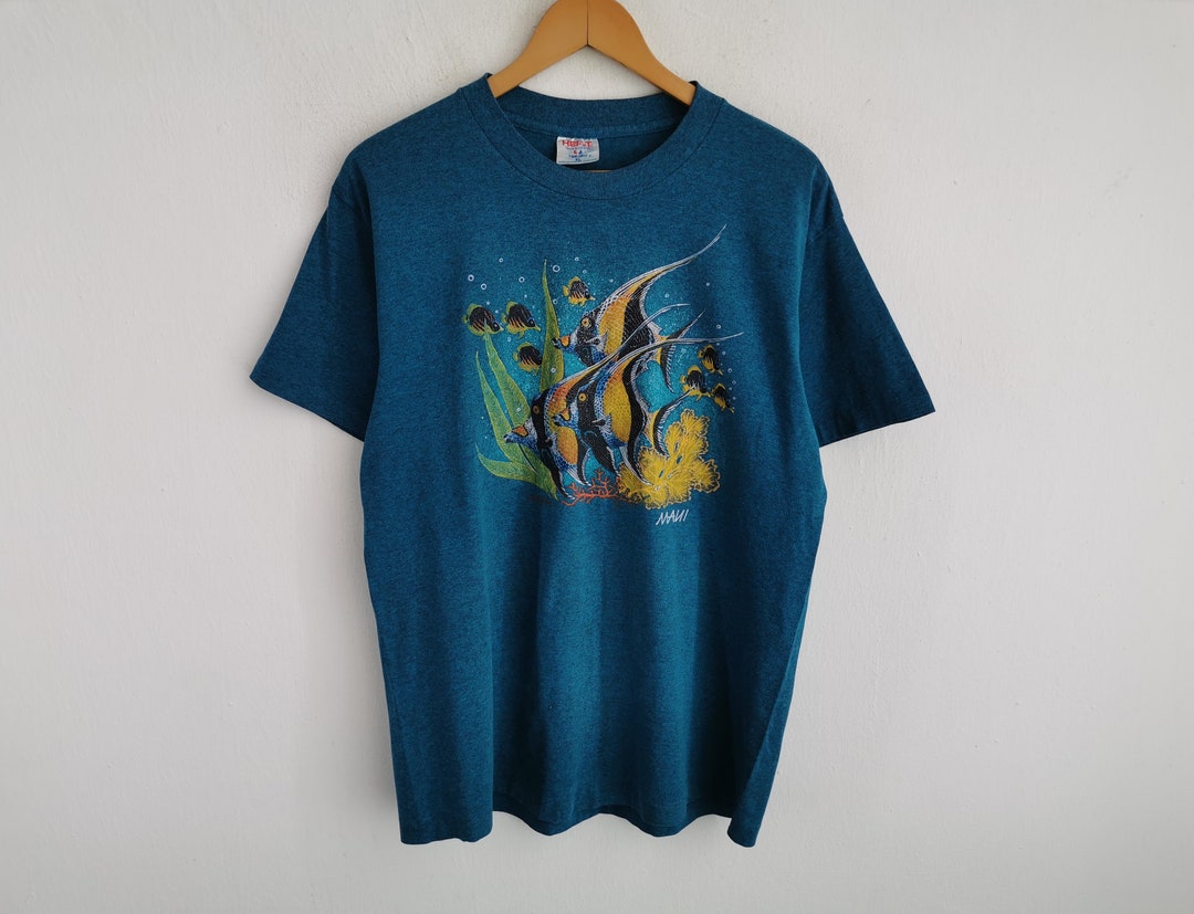 T-Shirt Vintage Maui Hawaii Surf - Homme/Femme - Coupe Classique - Coton Léger - Design Plage Surf