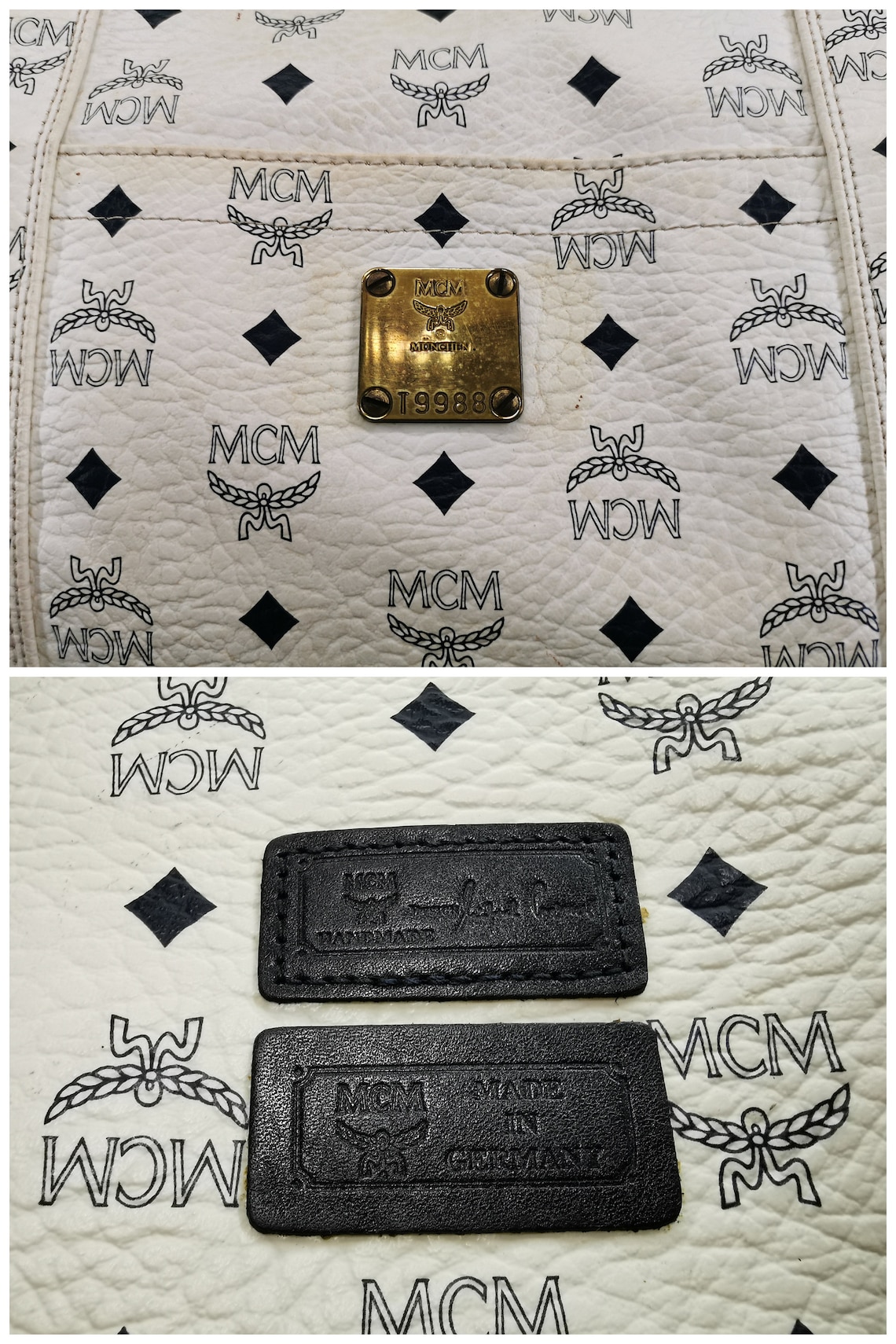 MCM Bag MCM Monogram Bag Vintage Authentic Modern Creation Etsy