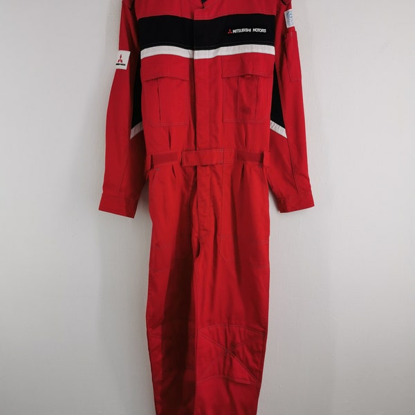 Mitshubishi Coveralls Vintage 90s Mitshubishi Motors Workwear Coveralls Size M