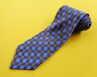 Cravate Richel vintage Cravate en soie Richel vintage Cravate en soie à motif abstrait Richel Made in Spain