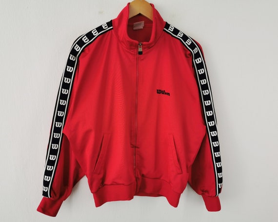 Wilson Jacket Vintage Wilson Track Jacket 90s Wil… - image 2