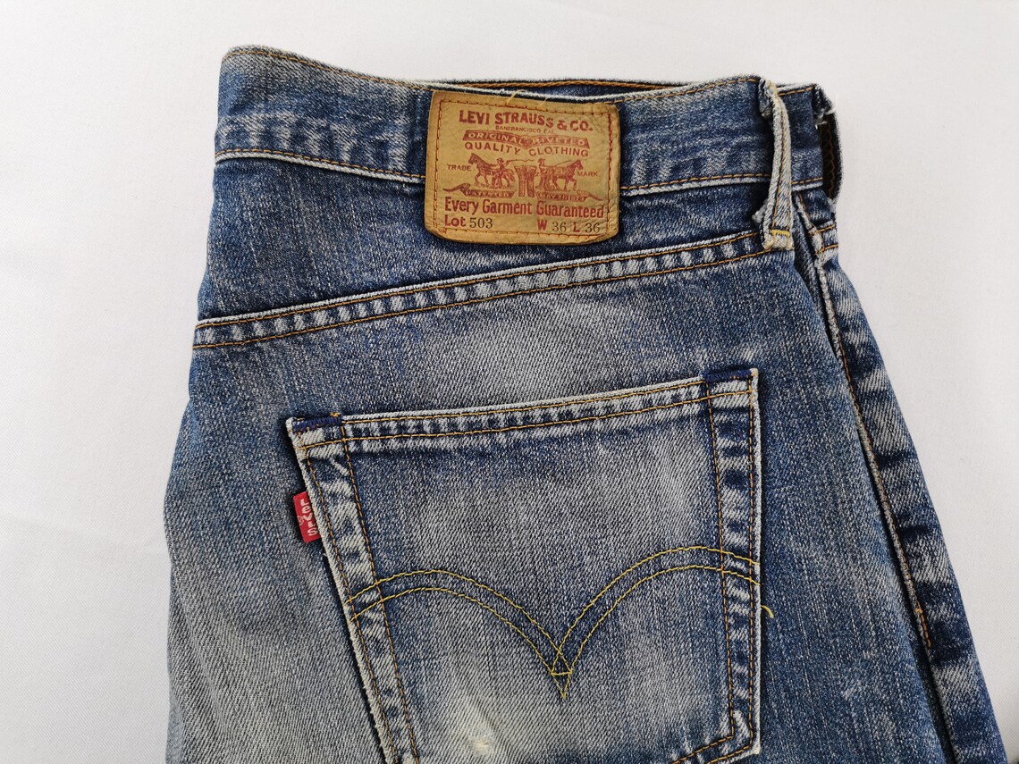 Levis 503 Jeans Distressed Vintage Size 36 Levis 503 Denim | Etsy