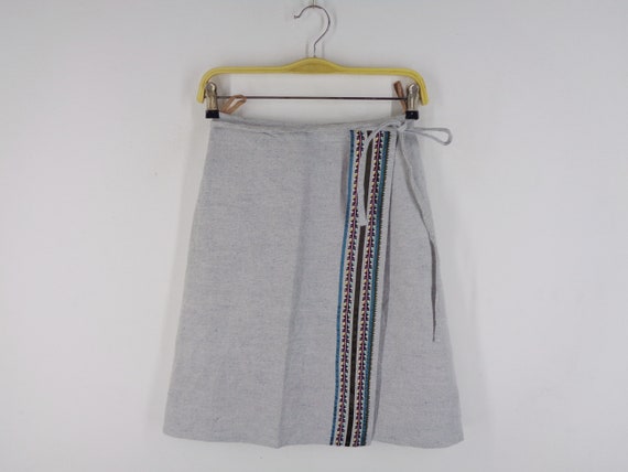 Burberry Skirt Vintage Size 36 Burberry Wrap Skir… - image 4