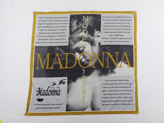 Madonna Scarf Vintage Madonna Silk Scarf Madonna N