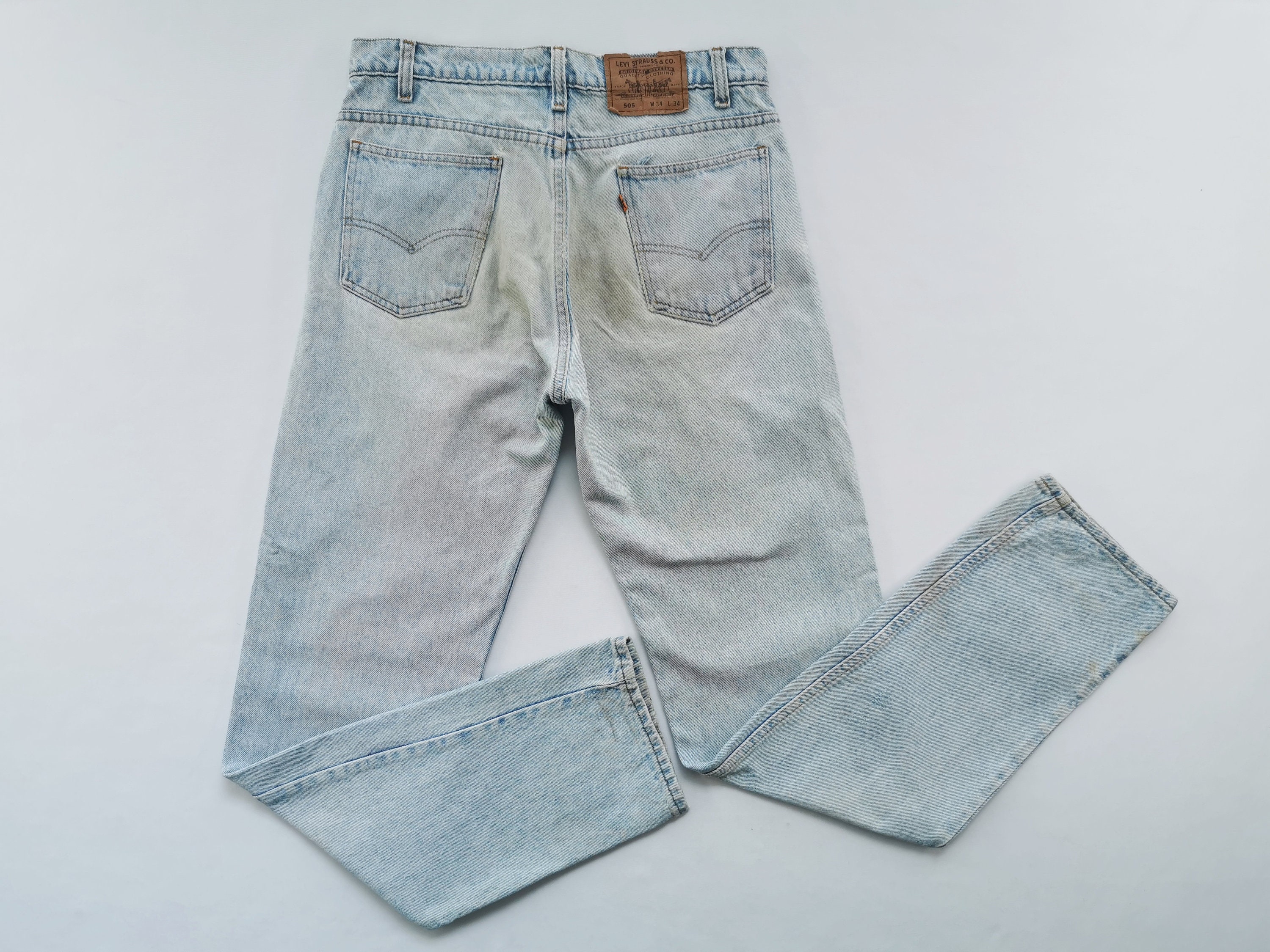 Levis 505 Jeans Distressed Vintage Size 34 Levis 505 Denim - Etsy Canada