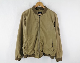 gap canvas bomber jacket