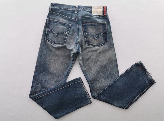 Levis 505 Jeans Distressed Vintage Size 32 Levis 505 Denim Pants Vintage Levis 505 Red Loop Denim Jeans Size 32 33x30.5 Etsy New Zealand
