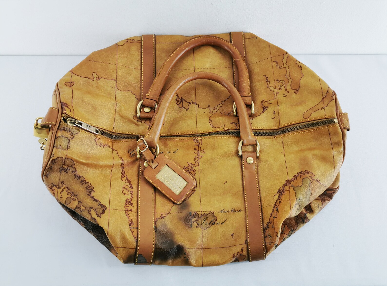 Alviero Martini Bag Vintage Auténtico Alviero Martini Mapas Etsy México