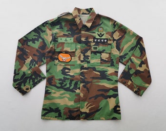 Army Jacket Vintage Korea Army Camo Uniform Army Jacket Size M