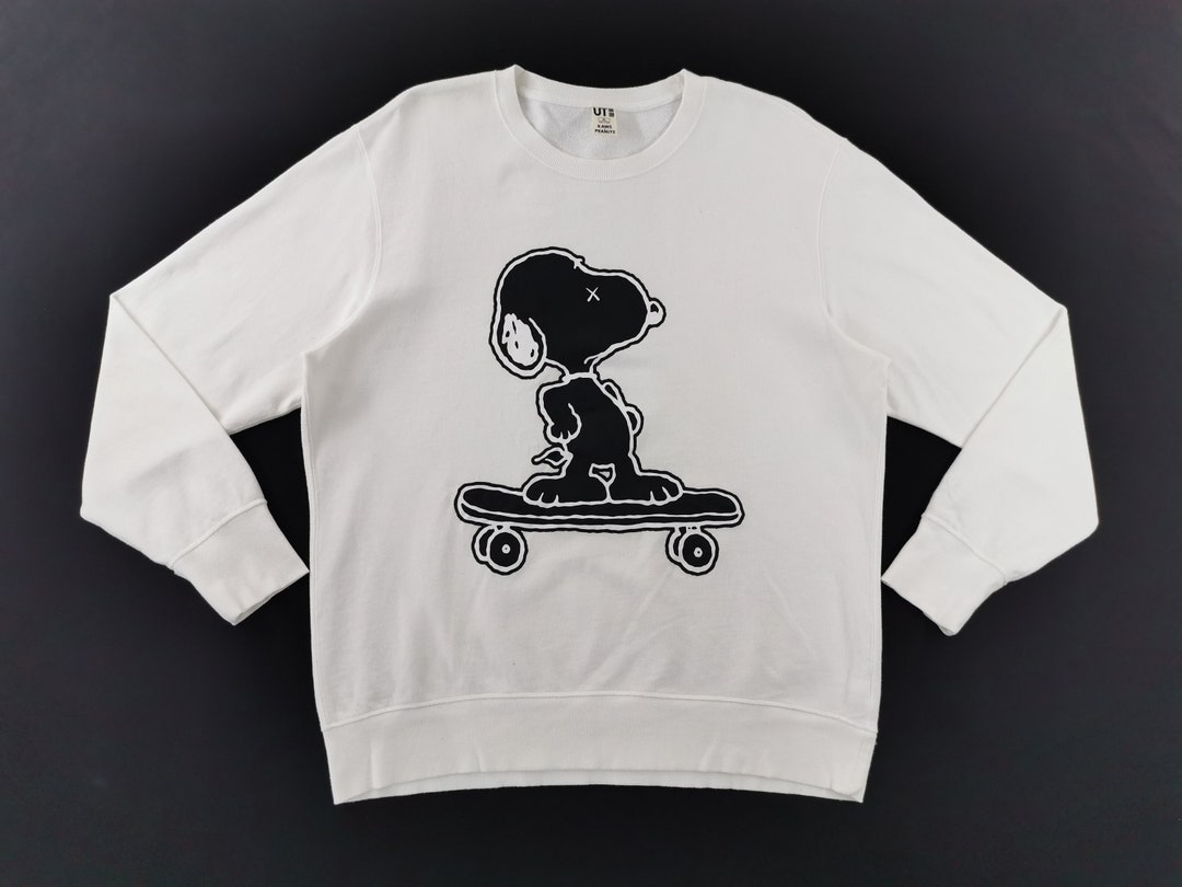 Peanuts X Kaws Sweatshirt Peanuts X Kaws Pullover Sweatshirt Etsy