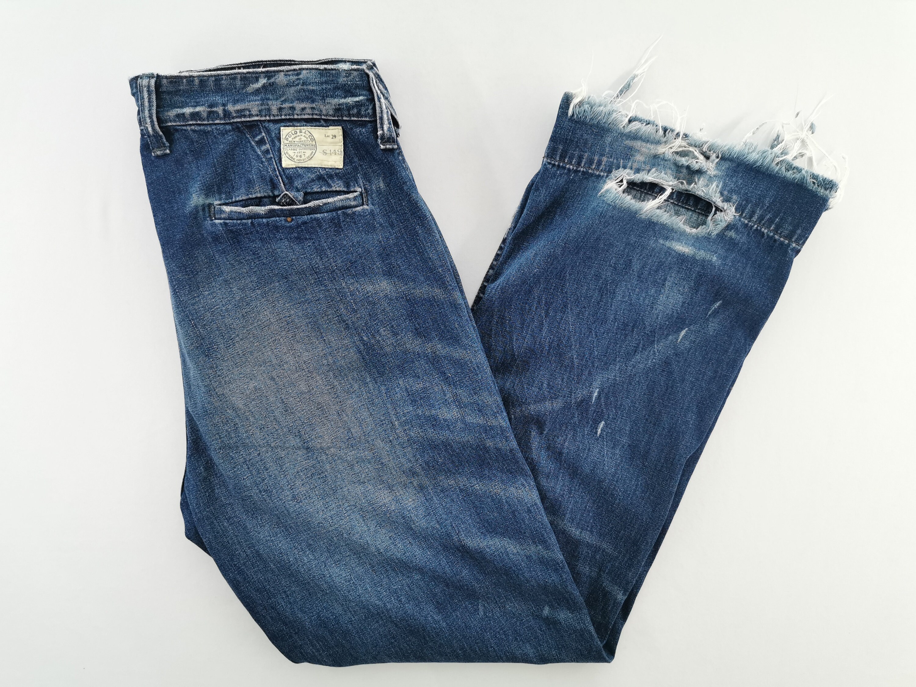 Polo Ralph Lauren Jeans Distressed Vintage Ralph Lauren Denim | Etsy