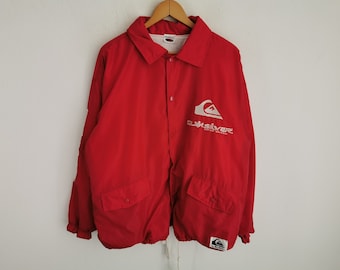 Quiksilver Distressed Jacket Vintage Quiksilver Windbreaker Jacket M