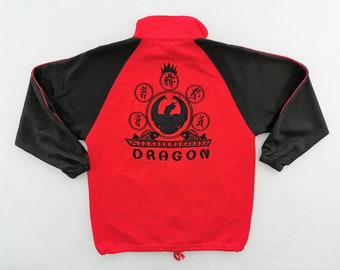 Dragon Jacket Dragon Windbreaker Dragon Big Logo Windbreaker Jacket Size M