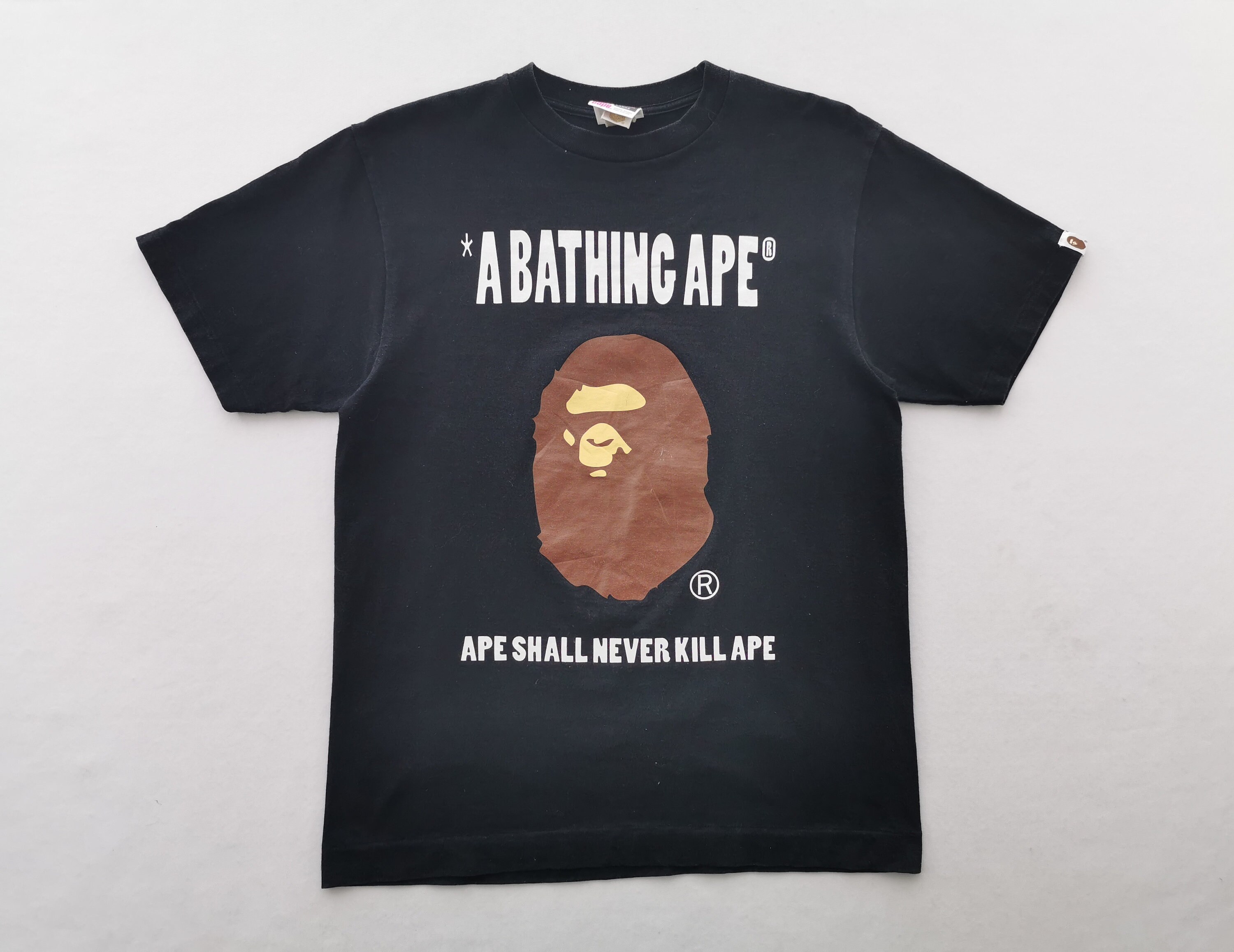 Vintage BAPE A Bathing Ape Football Jersey Made in Japan 