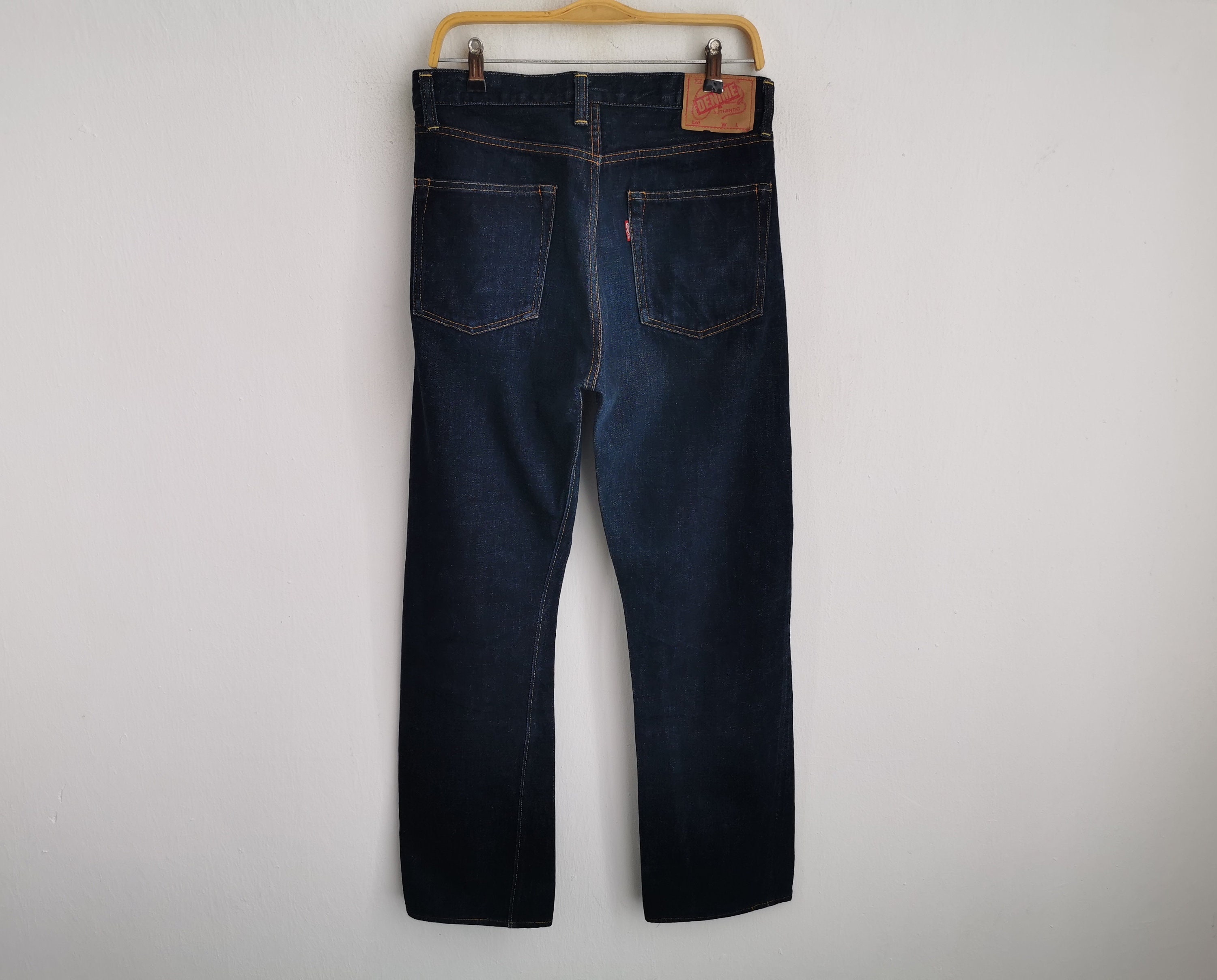 Denime Jeans Vintage 90s Denime Selvedge Denim Jeans Made in Japan  