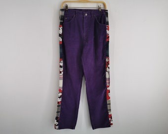 Lee X Mickey Mouse Pants Vintage Size 12 Lee X Mickey Mouse Custom Corduroy Pants Made In USA Size 32