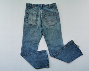 Levis Jeans Distressed Vintage Levis Denim Pants Levis Orange Tag Bootcut Denim Jeans Size 32/33x30