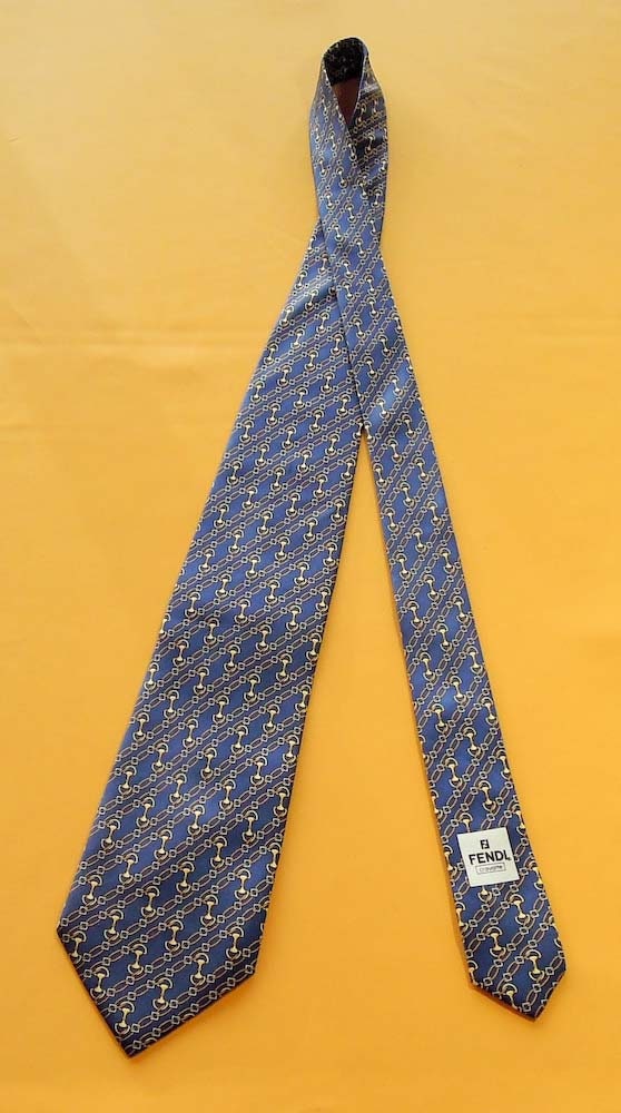 Fendi Tie Vintage Fendi Silk Necktie Vintage Fendi Made in - Etsy