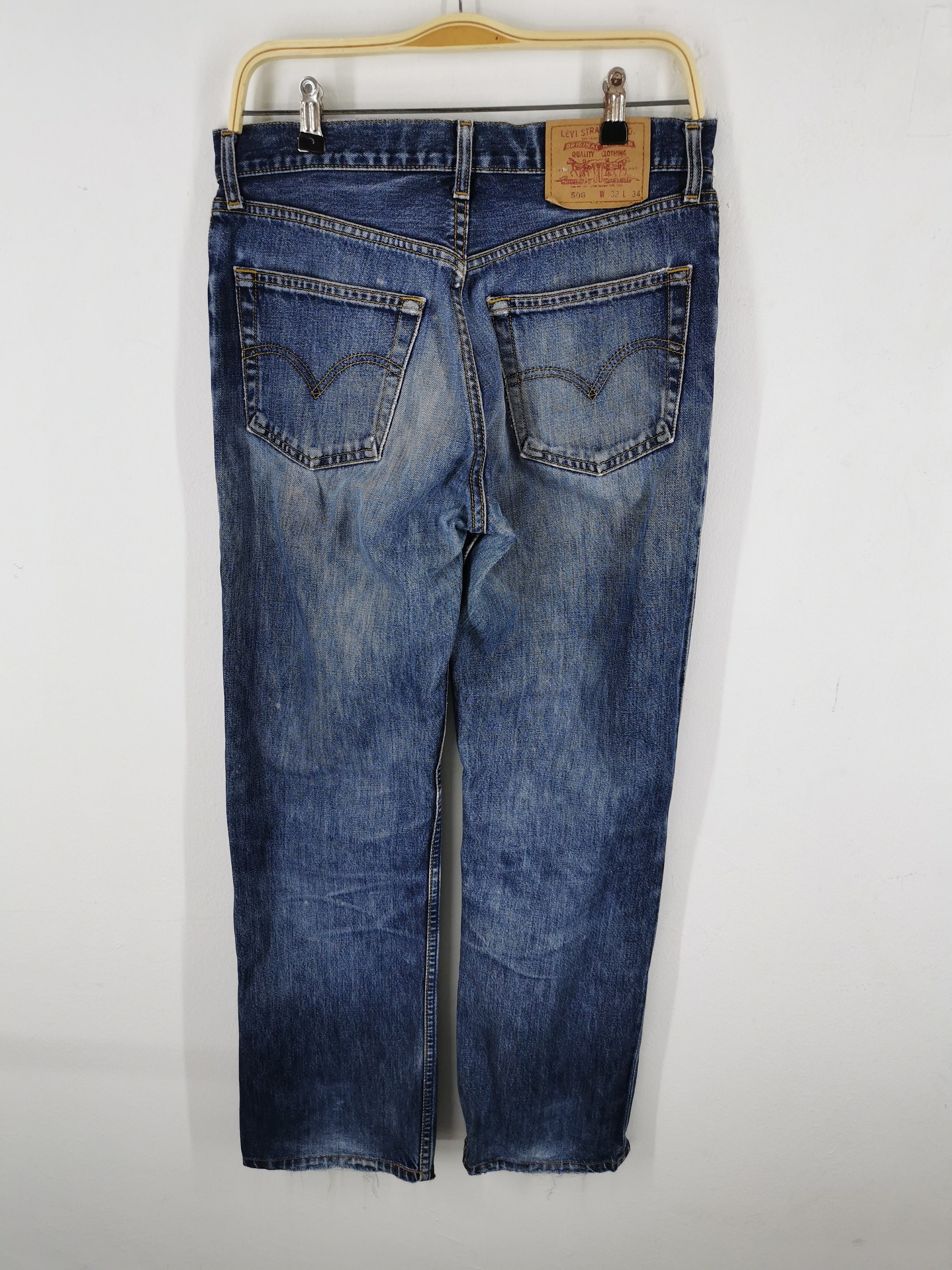 Levis 506 Jeans Distressed Vintage Size 32 Levis 506 Denim | Etsy