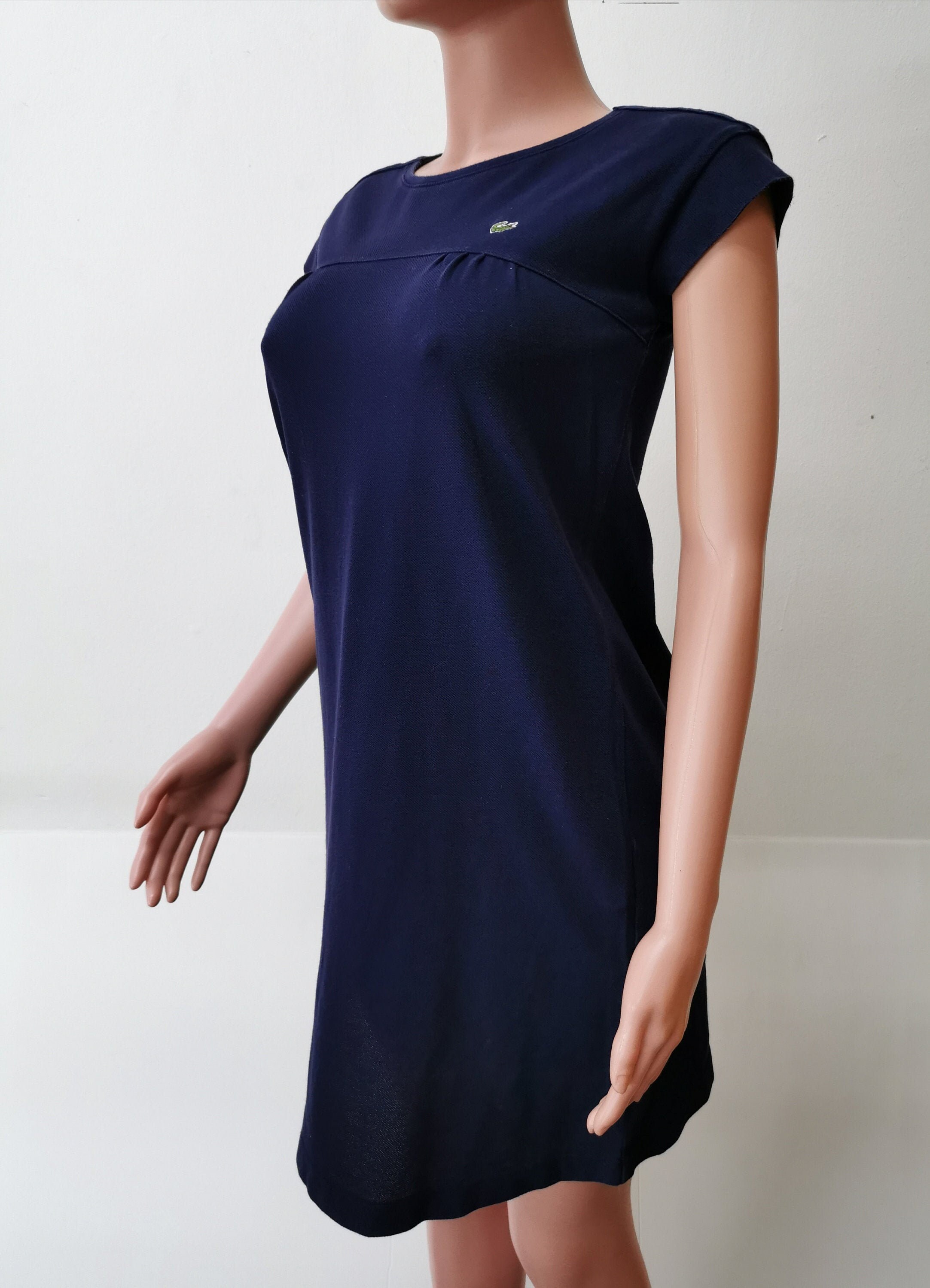 InPersona Lacoste Dress Vintage Size 40 Lacoste Women Dress Vintage Lacoste Made in Japan Logo Pullover Dress Womens Size M