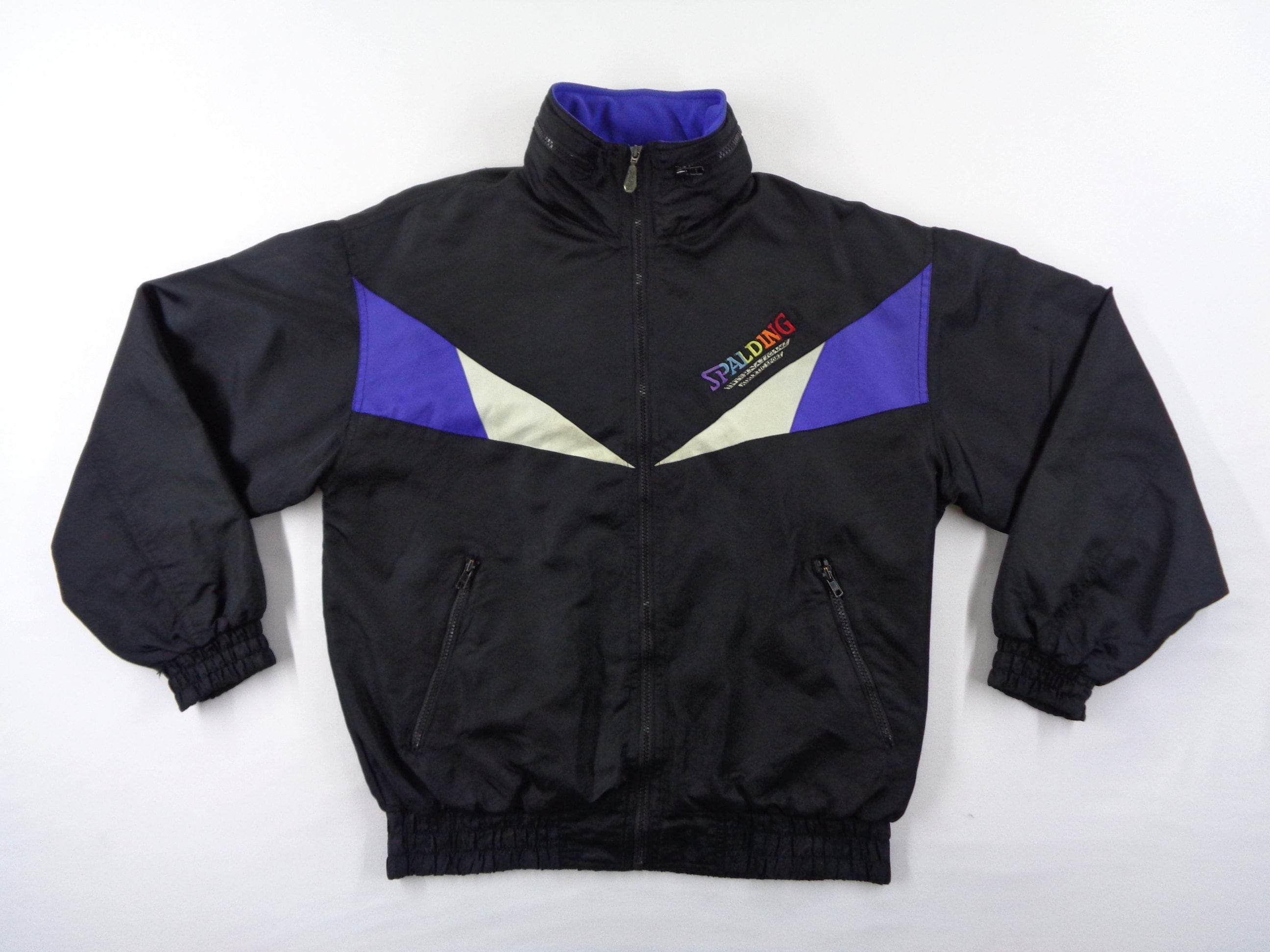 Spalding Jacket Size LL Spalding Windbreaker Vintage Spalding Etsy