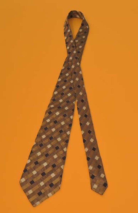 Bally Tie Vintage Bally Woven Silk Necktie Vintag… - image 4