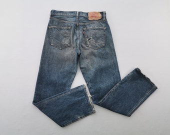 Levis Jeans Distressed Size 32 Levis 501 Denim Jeans Size 32/33x31