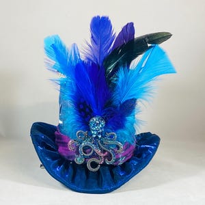 Vintage Blue Fascinator Hat - Etsy display picture 1