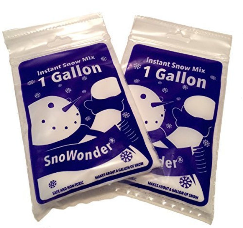 Sno Wonder Fake Snow Just add water Non Toxic Instant Snow Etsy