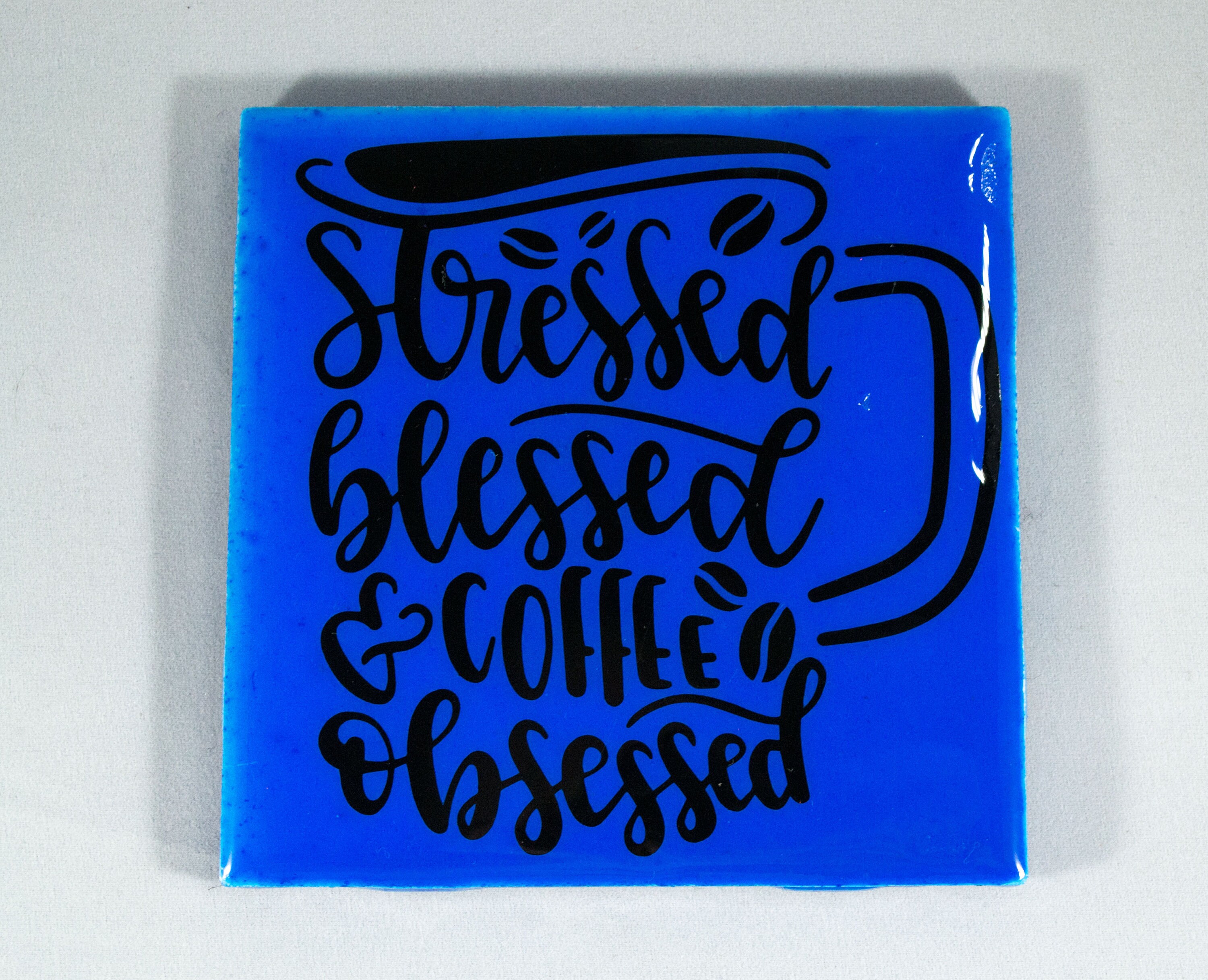 Coffee Coasters Painted Custom Quote Coaster Handmade Etsy