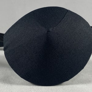 Simple Black Adult Fabric Eyepatch, Handmade, Unisex, Pirate patch, cataract aid, eye care, health & beauty, blind eye aid