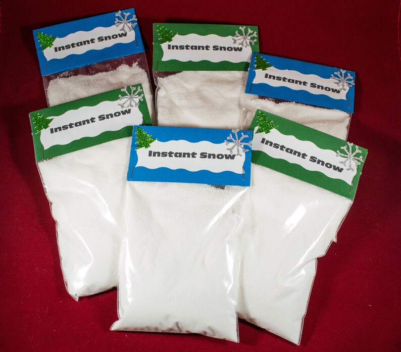 Sno Wonder Fake Snow Just add water Non Toxic Instant Snow Etsy