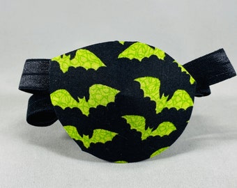 Green Bats Halloween Eye Patch/ vision accessory/cataract aid/eye care/health & beauty/blind eye aid/ocular aid