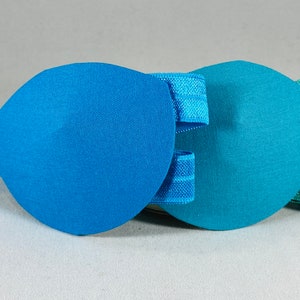 Teal or Blue  Adult Fabric Eye patch, Handmade, Medical, vision accessory, cataract aid, eye care, health and beauty, blind eye aid